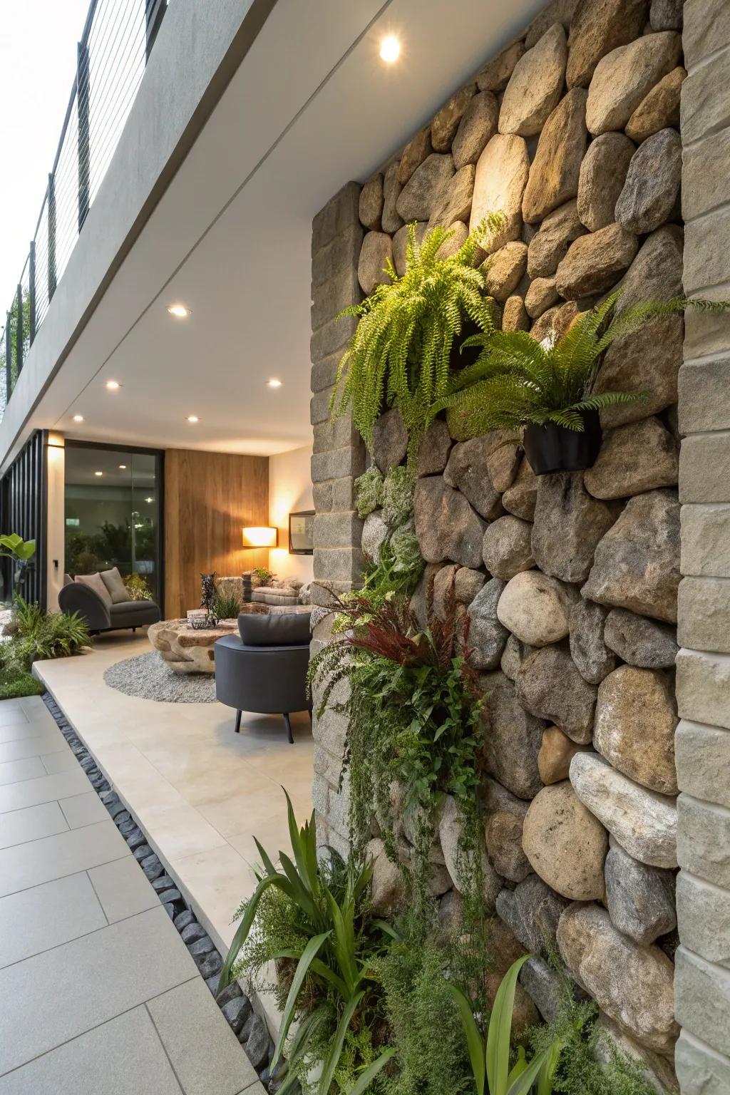 Rock garden wall art transfigures your walls into verdant canvases.