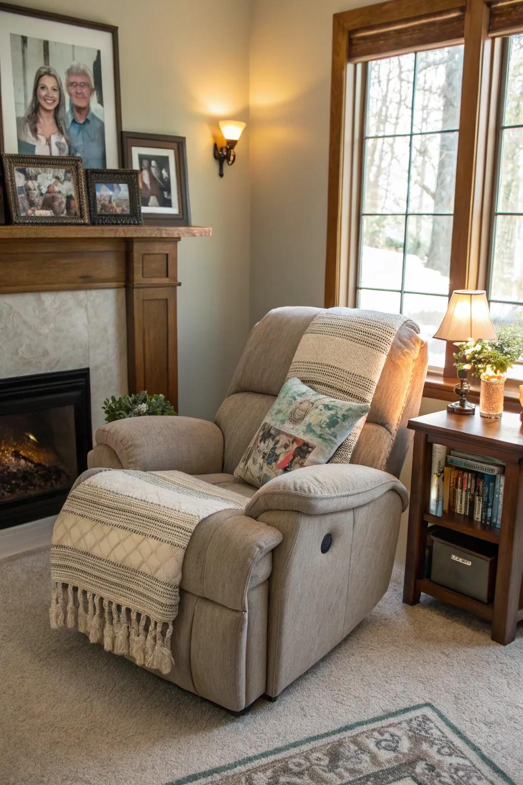 Personal touches create a space that truly feels like home through cherished decor elements.