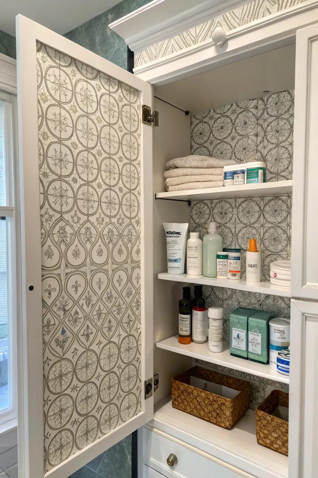 Apply a dash of beauty to unnoticed zones using clever wallpaper usage.