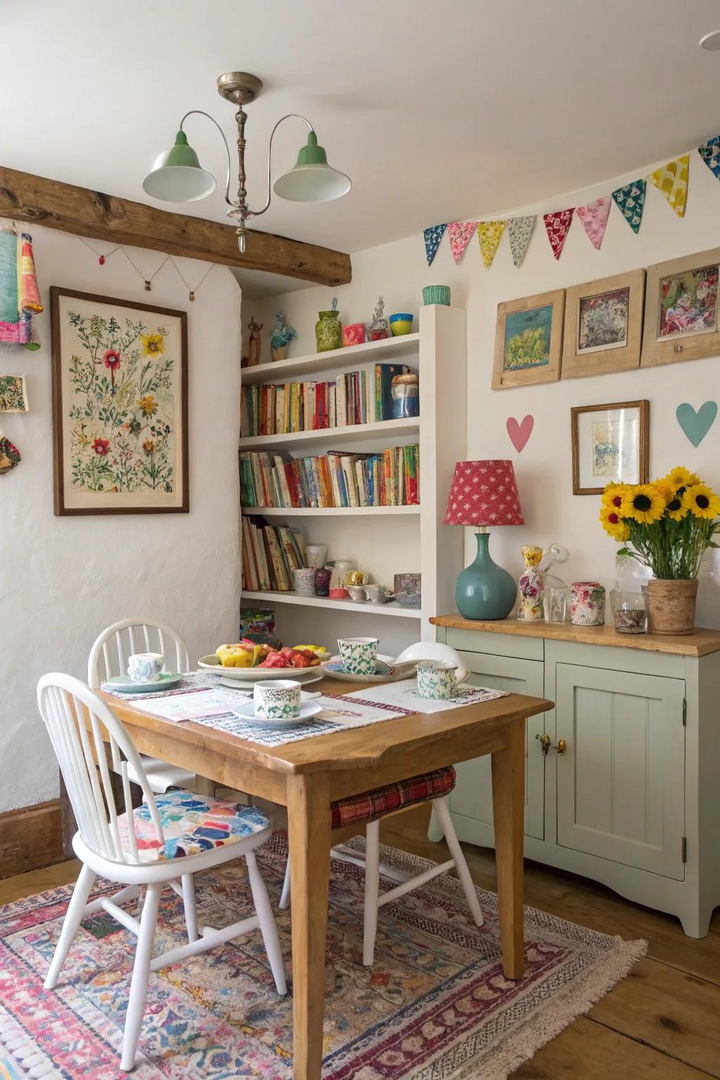 Playful touches contribute identity and fun.