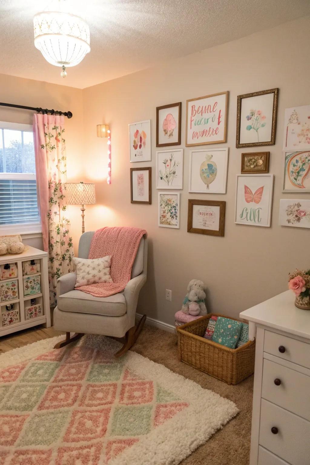 Personal touches make the nursery uniquely inviting.