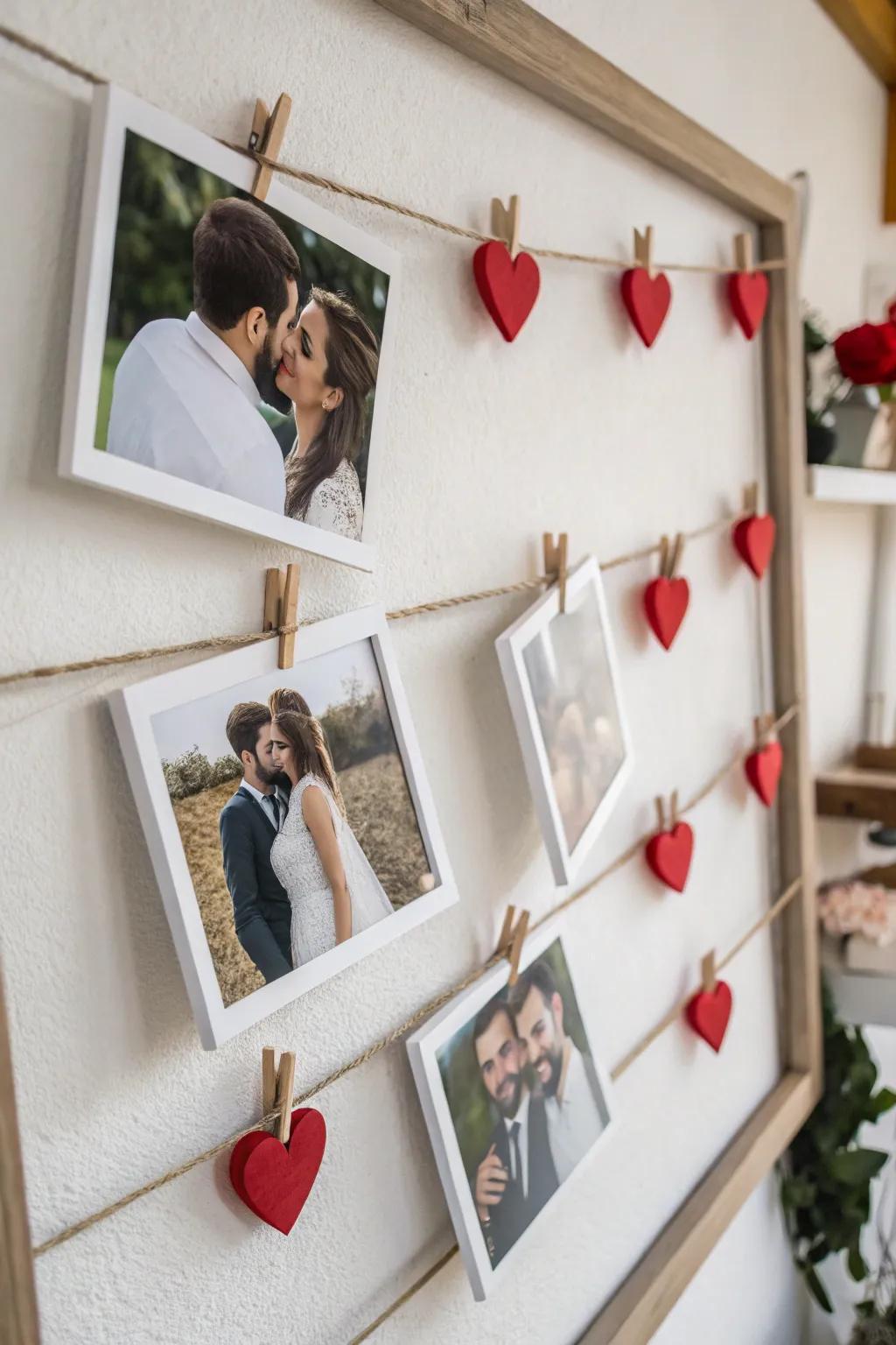 Personal photograph display for a touch of affection