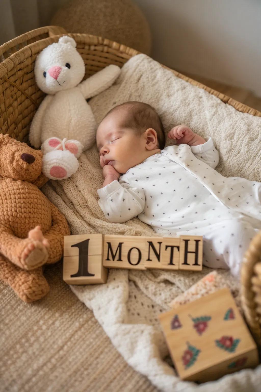 Significant point indicators fashion a customized memory of your baby's growth.