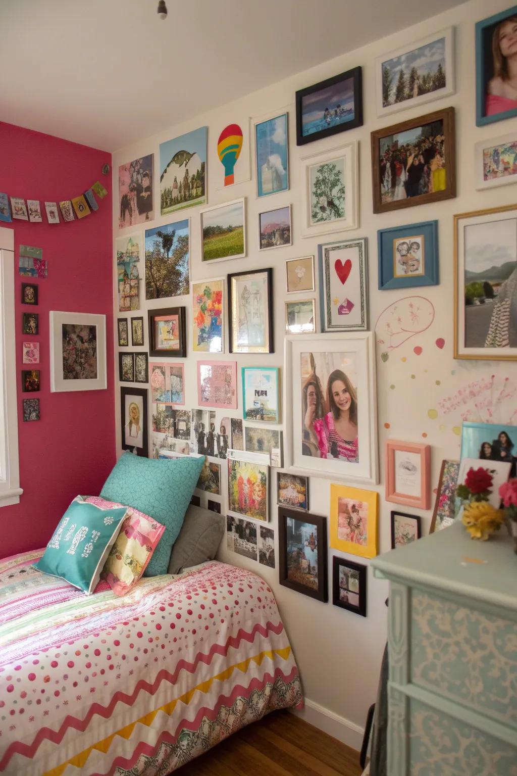An imaginative array of individualized wall decorations that mirrors identity.