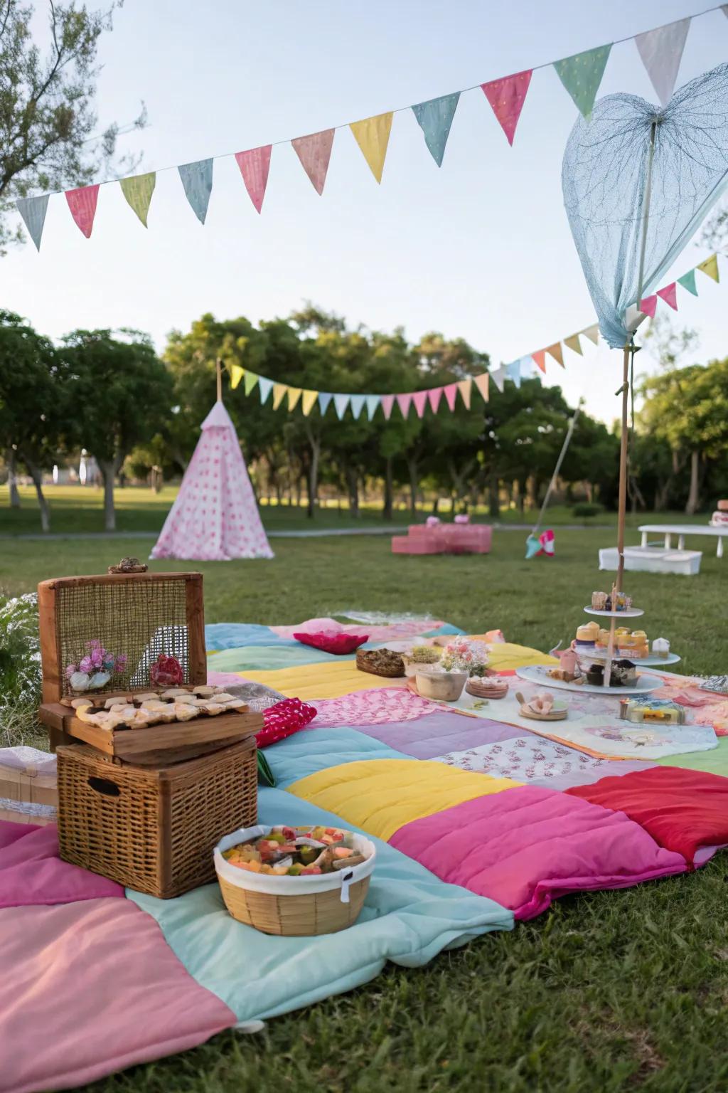 A sunny gathering provides a peaceful scene for celebrating your child's special day.