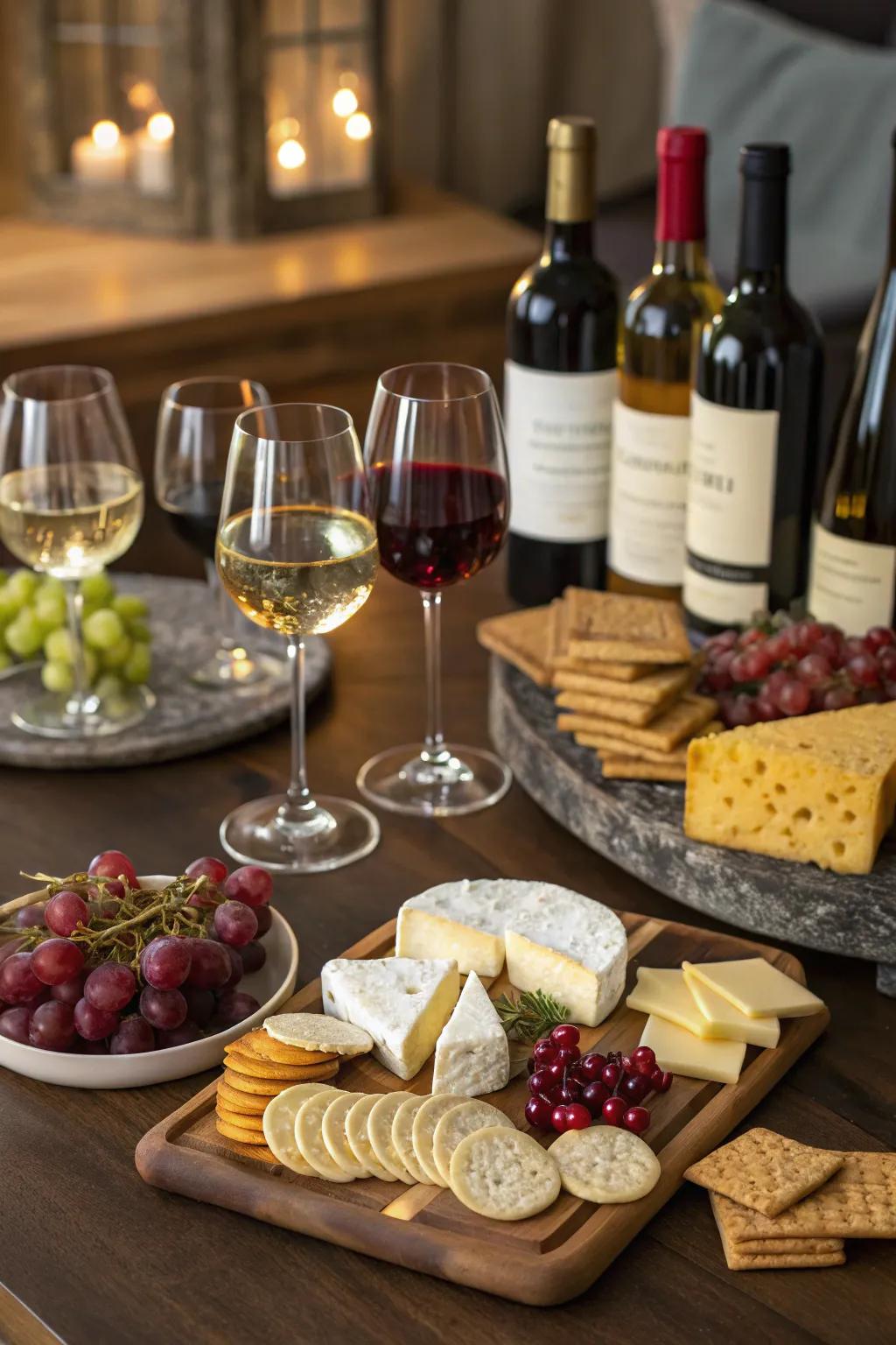 Enjoy a refined wine tasting event with close friends.