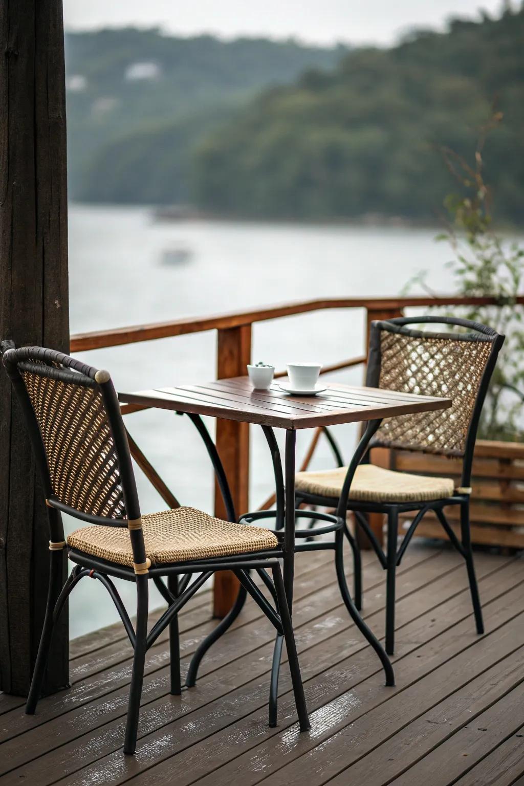 A cozy corner designed for intimate conversations.