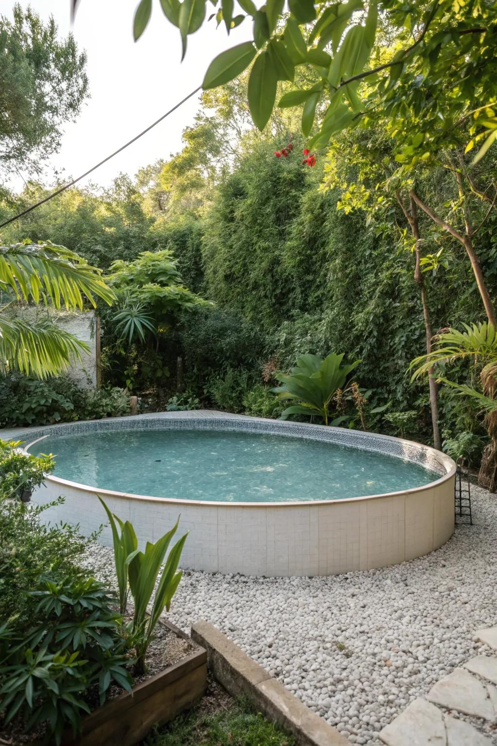 Gravel underlayments provide both beauty and practicality.