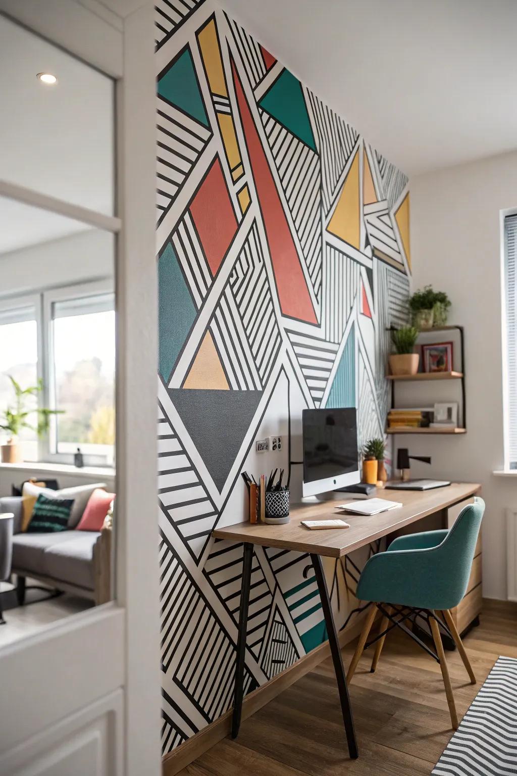 Geometric designs render a contemporary and structured visual to any setting.