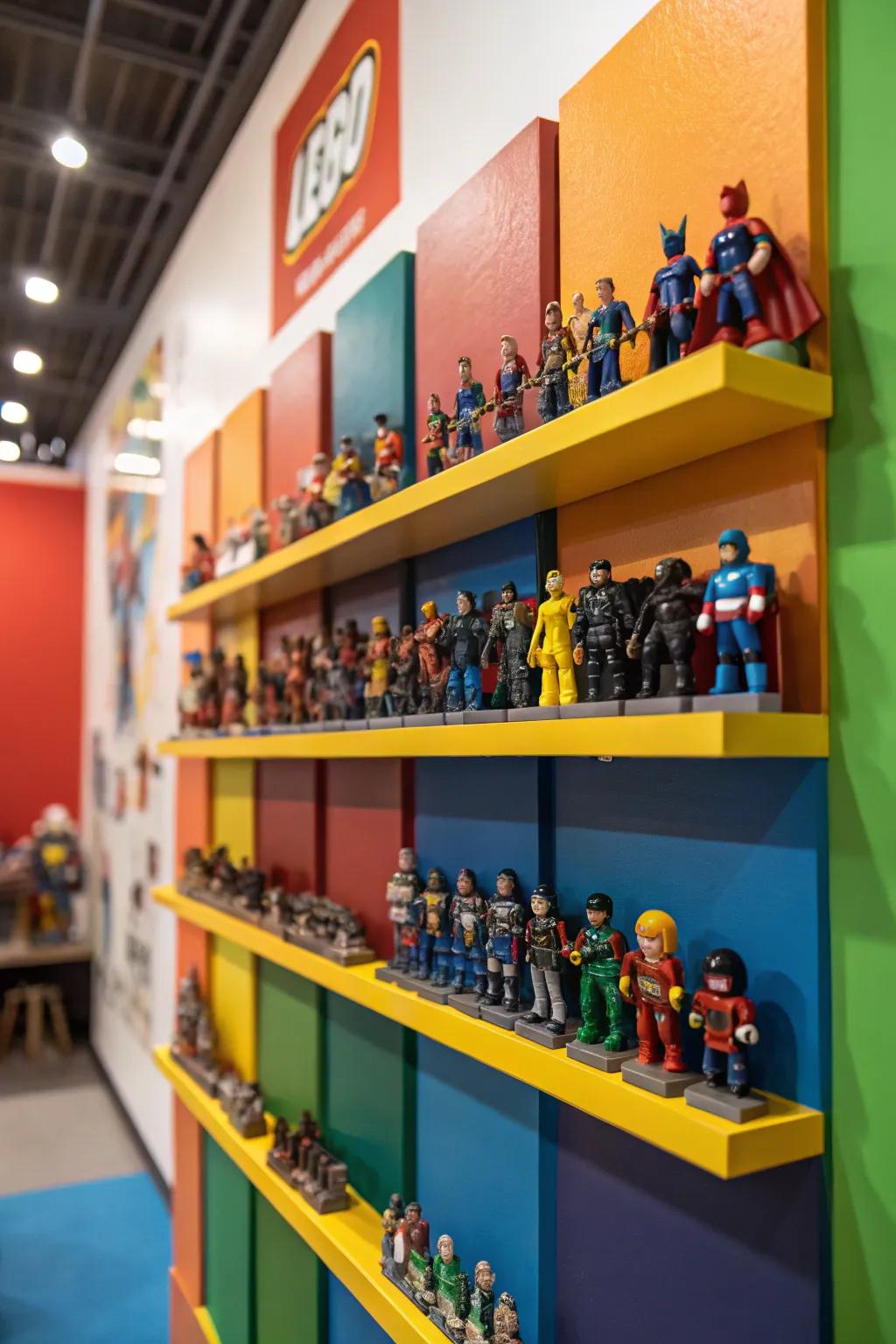 Theme your wall displays for a storytelling effect.
