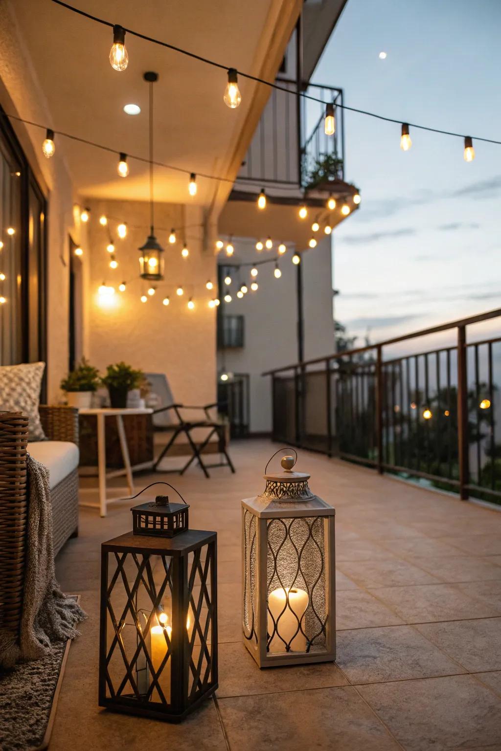 Ambient lights and lights generate a welcoming and captivating mood.