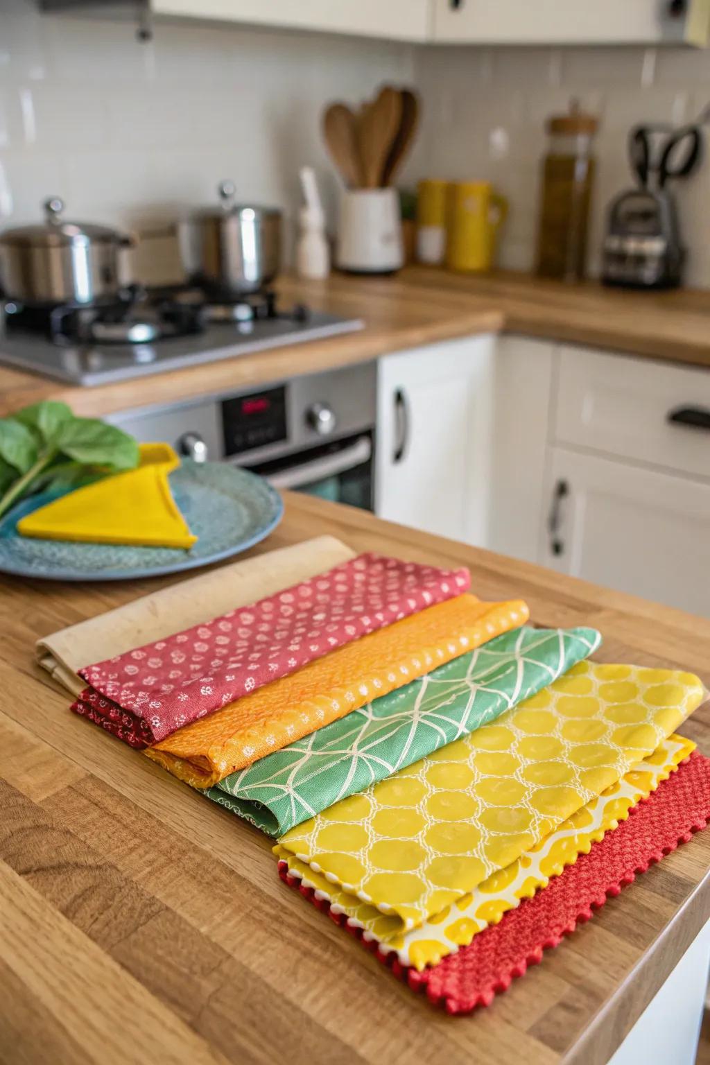 Cheerfully patterned, eco-friendly wax wraps, perfect for a sustainable way of life.