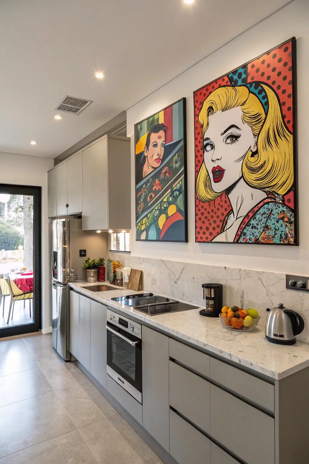 Inject color and fun with Pop Art.