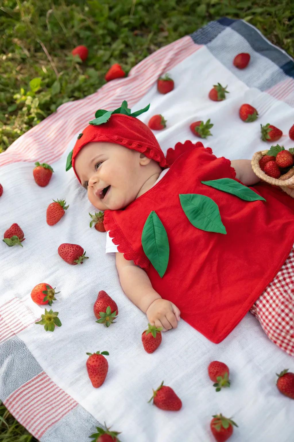 Too berry cute! This little berry is set for Halloween.