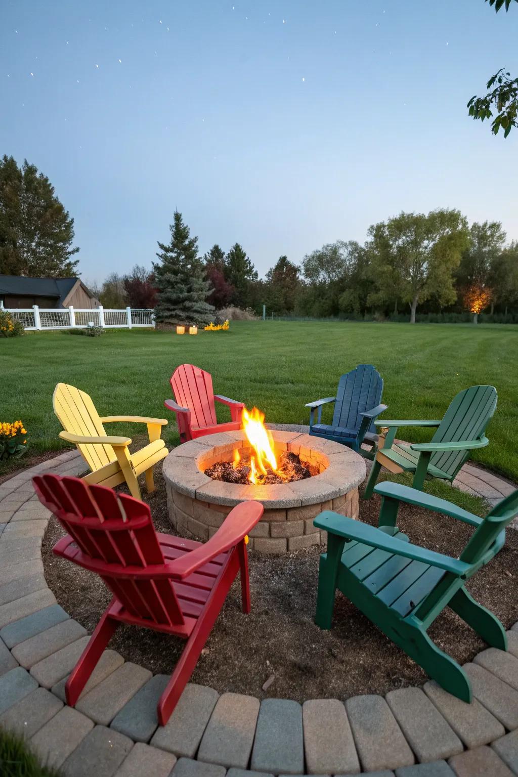 Patio seating offers a comfy and chic place to sit.