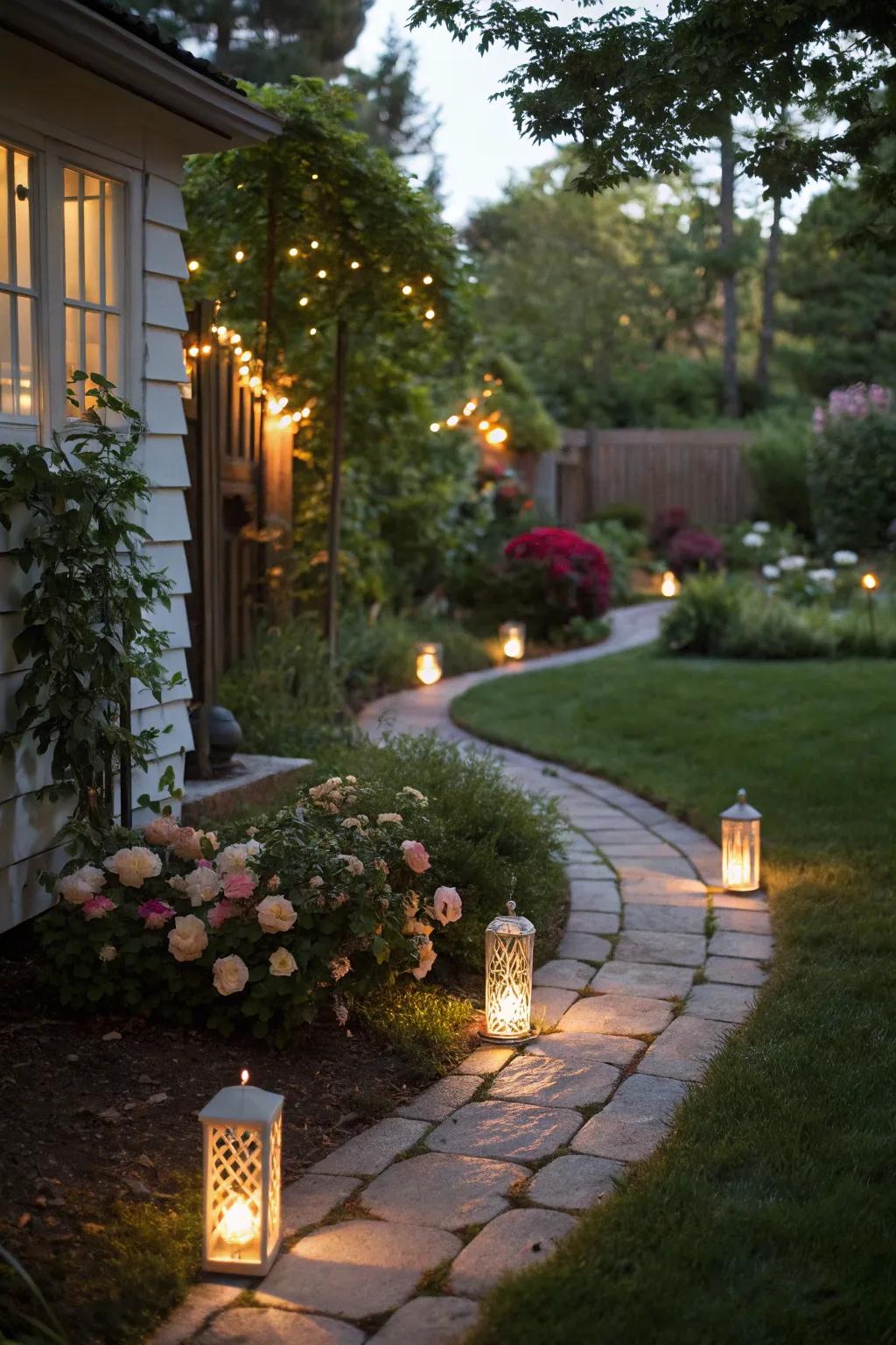 Path illumination enhances both the safety and style of your backyard.
