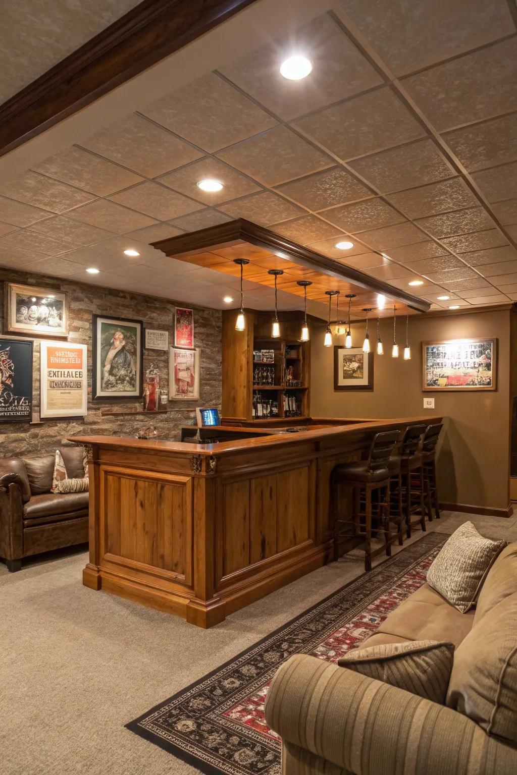 Concealed lights maintain a streamlined and functional aesthetic.