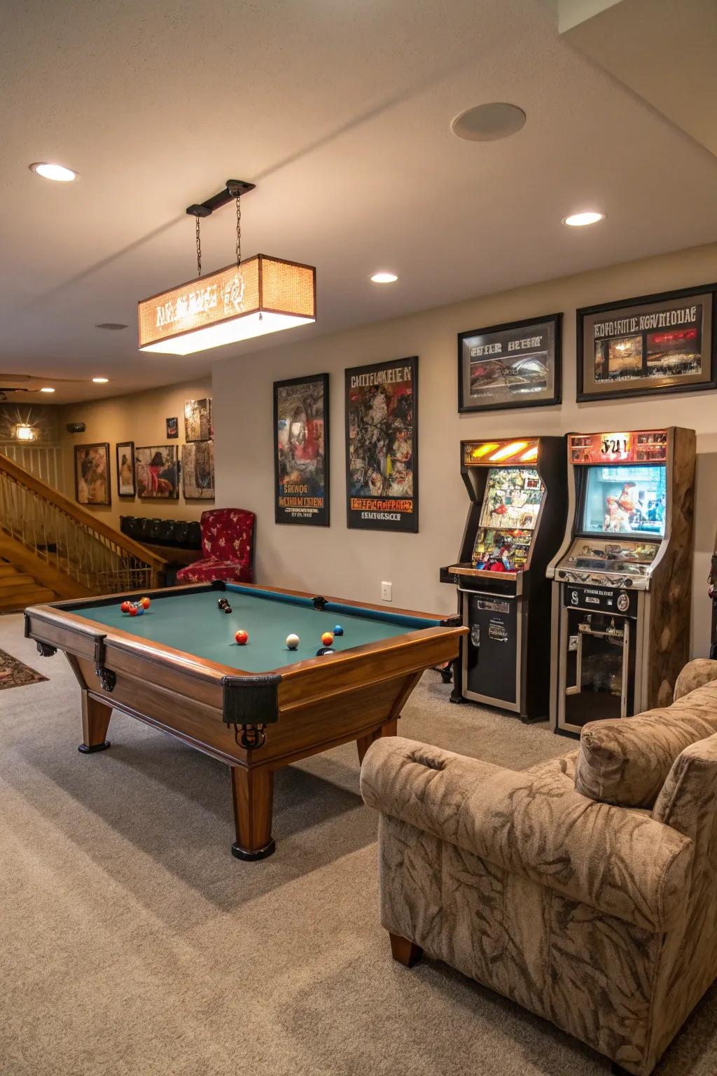 A games space providing entertainment options for all.