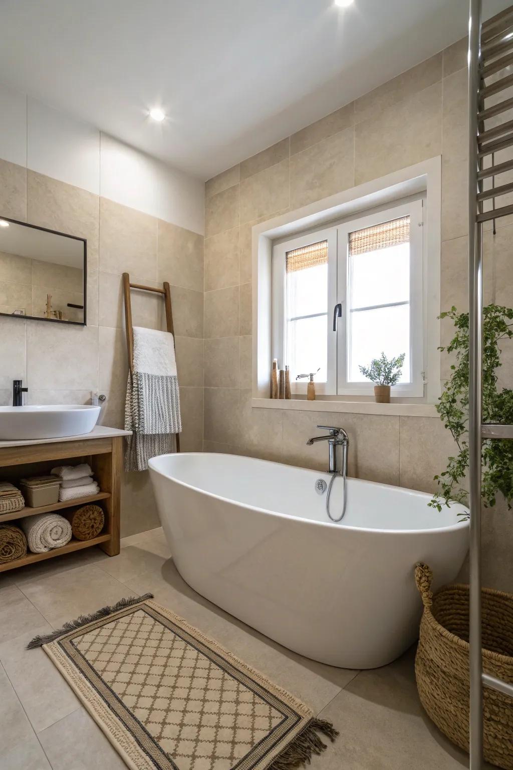 Attain serenity with a minimalist bathing vessel design.