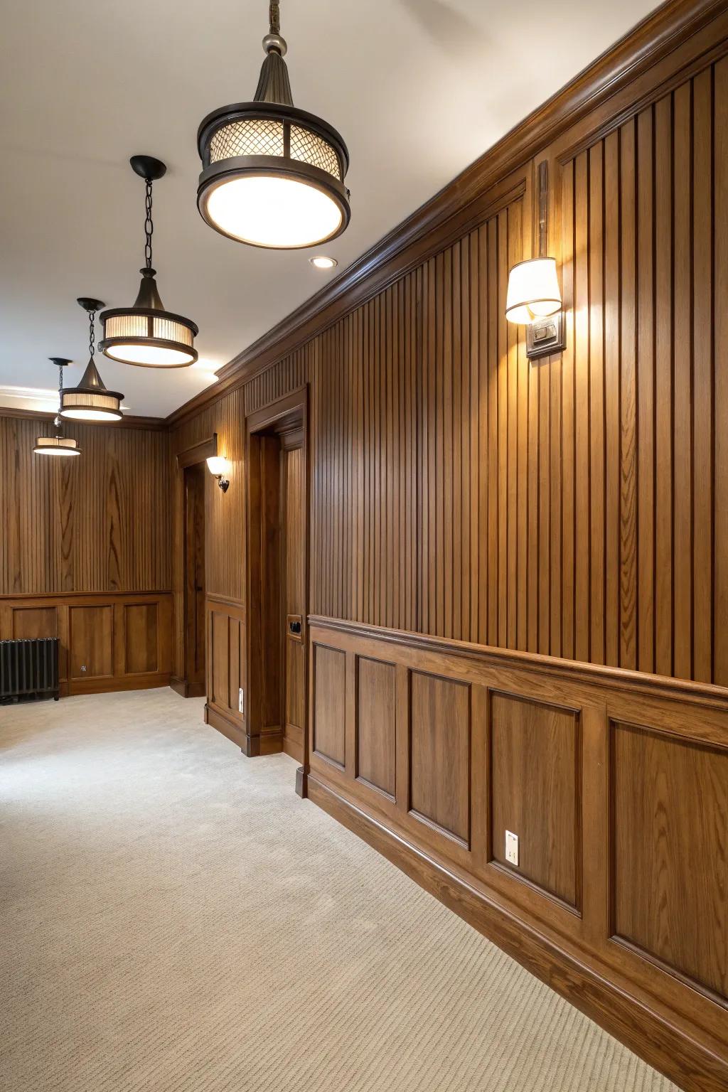 A stylish blend of vintage <strong>beadboard</strong> and modern lighting.” loading=”lazy” class=”pimg”>
	</picture><figcaption>A stylish blend of vintage <strong>beadboard</strong> and modern lighting.</figcaption></figure>
<p>Unite <strong>traditional beadboard</strong> with contemporary installations to construct a distinctive blend of styles. At my place, <strong>beadboard</strong> offers the best setting for streamlined, contemporary lighting.</p>
<h3>These products might be useful:</h3>
<ul class=