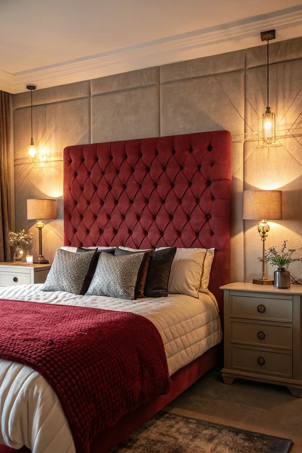 A striking headboard can reinvent the style of your bedroom.