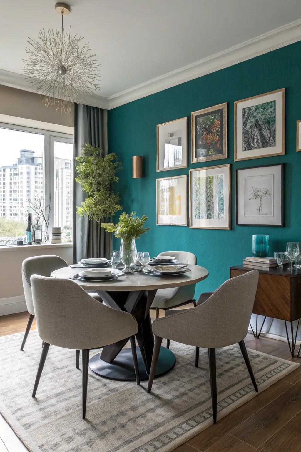 Focus walls bring intensity and dimension to your dining area.