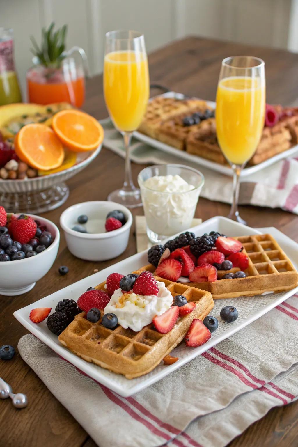 Commence the day with a scrumptious and adaptable brunch assortment.