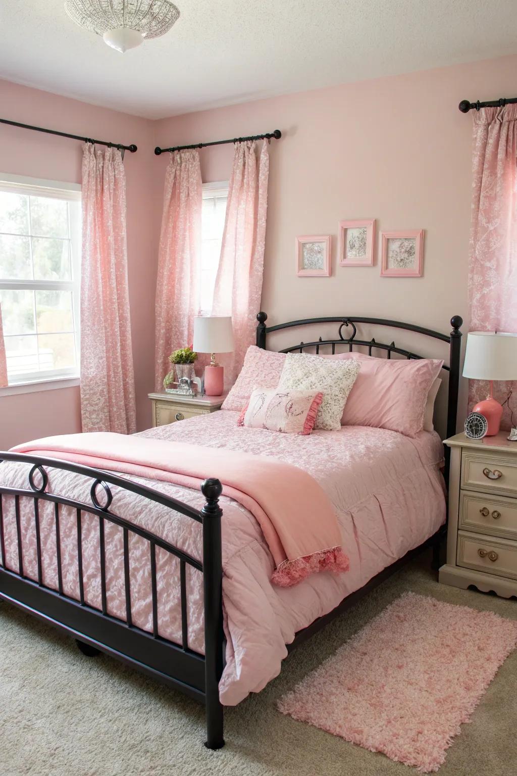 Eye-catching furniture choices result in a striking, unified design.