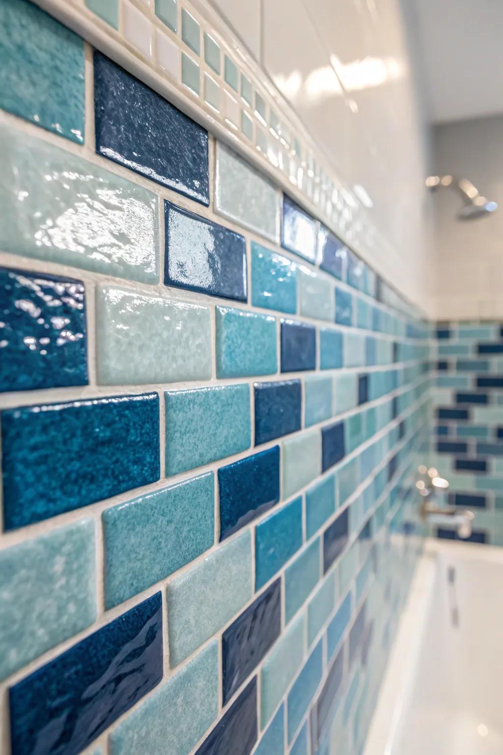 Textured tiles add depth and intrigue to your bathroom design.