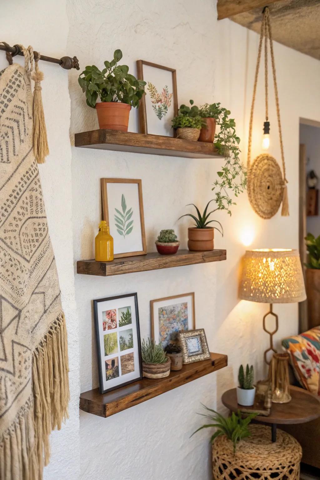 Wall-mounted ledges imbue sophistication and utility into any wall space.