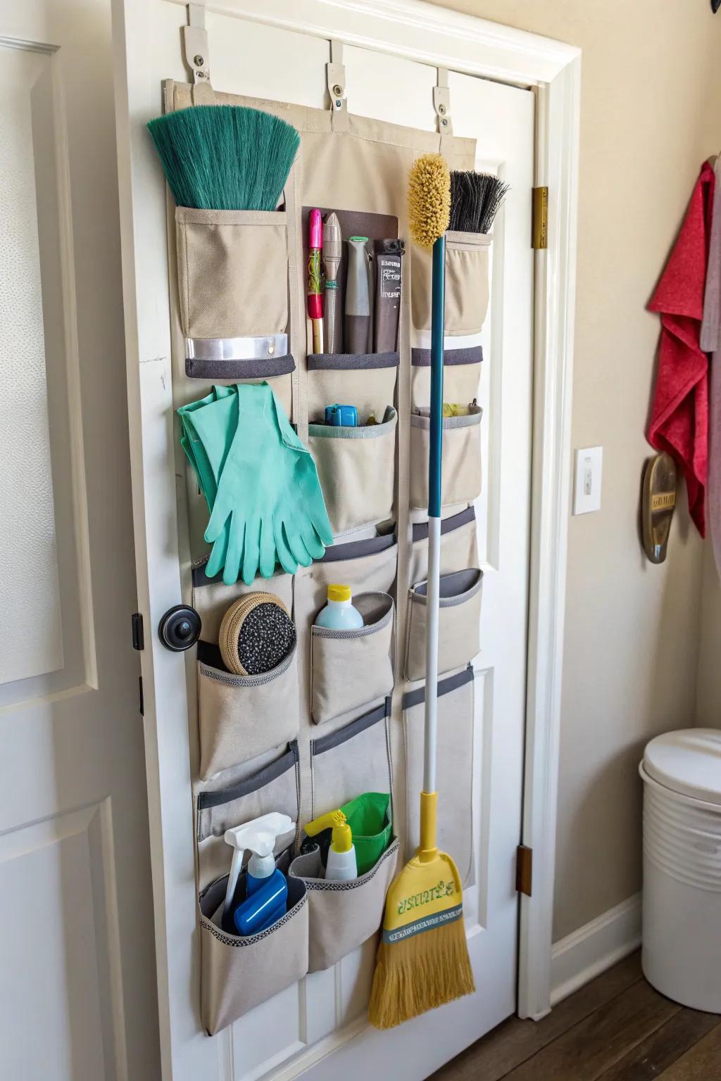 Maximize storage with clever door-mounted organizers.