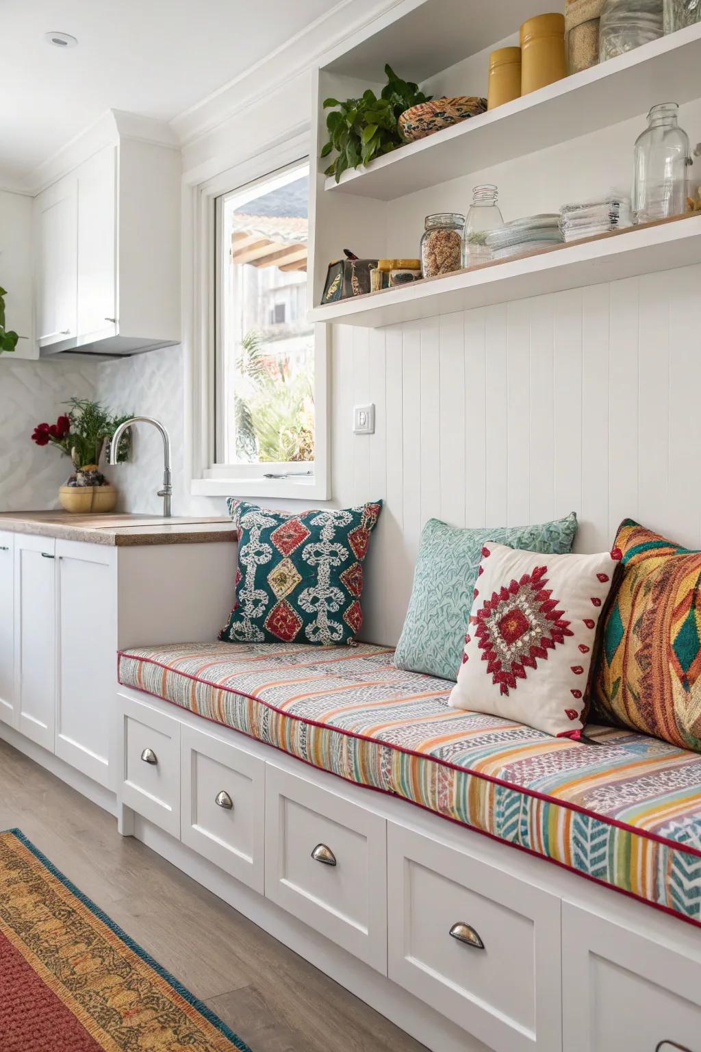Comfort combines seamlessly with flair through captivating upholstered seating.
