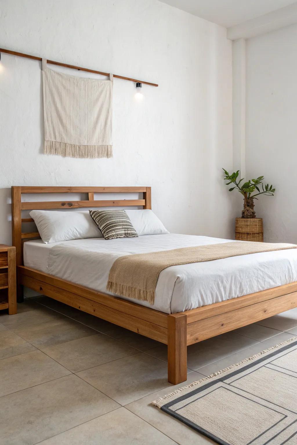 Simple furnishings highlight the relaxed mood.