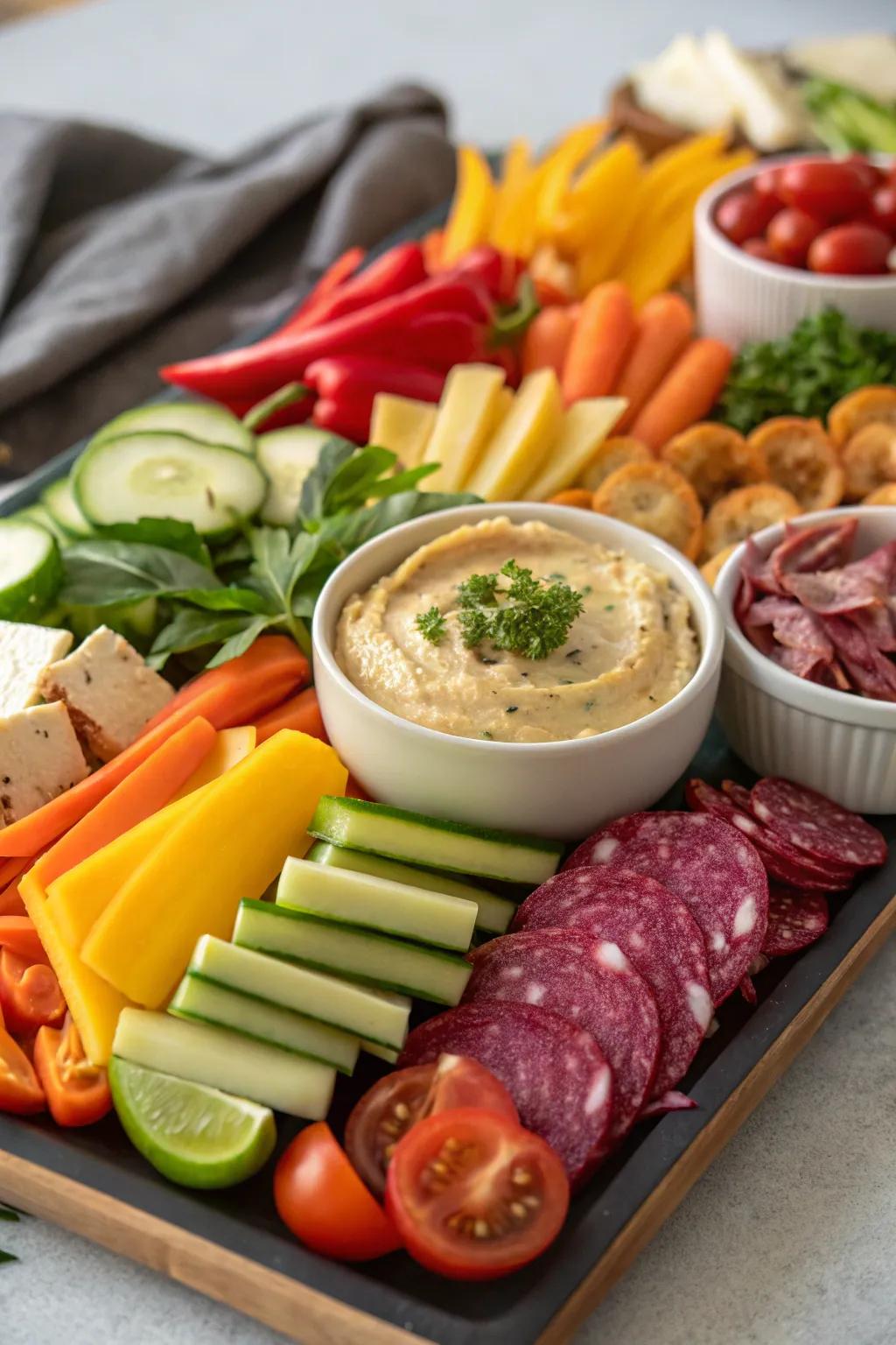 A bright veggie alternative to the classic platter.