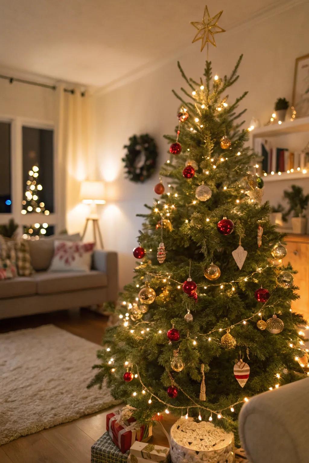 A Christmas tree turned into an enchanted plaything wonderland.