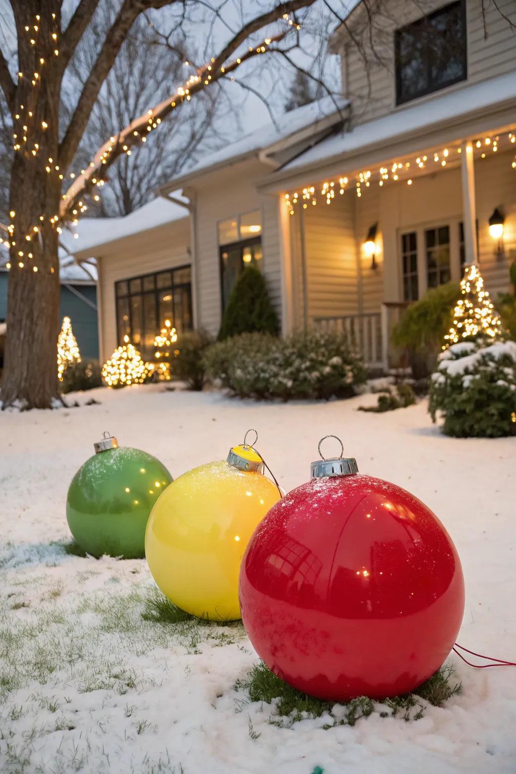Grandiose baubles create a daring, joyous declaration.