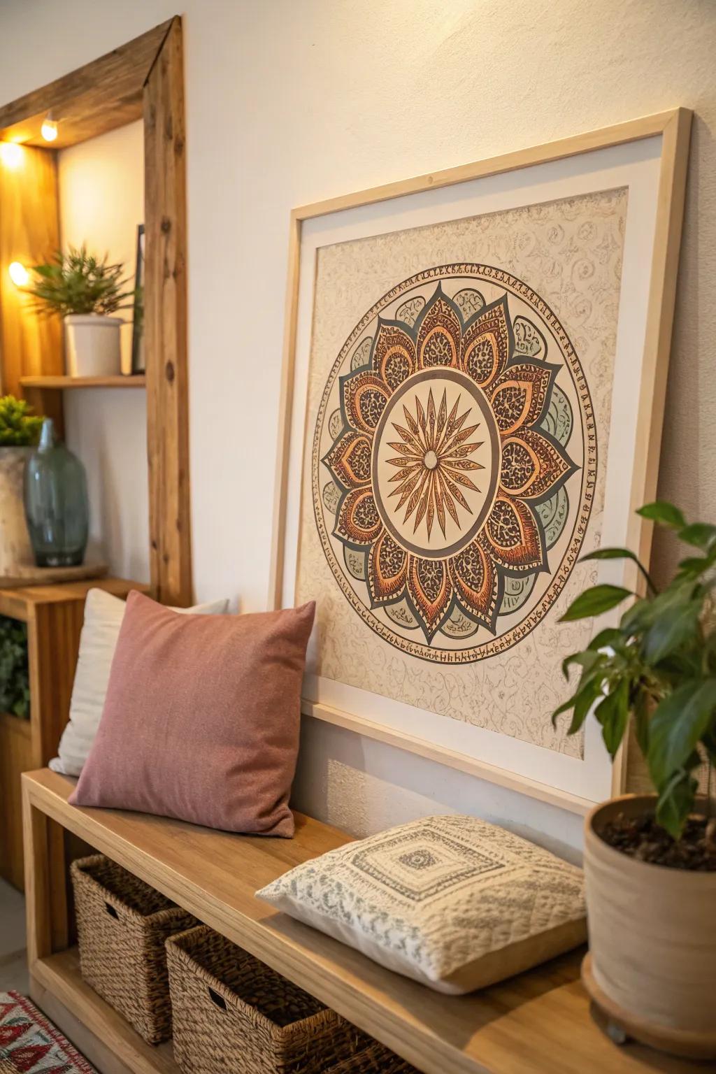 Infuse your space with intricate spiritual art.