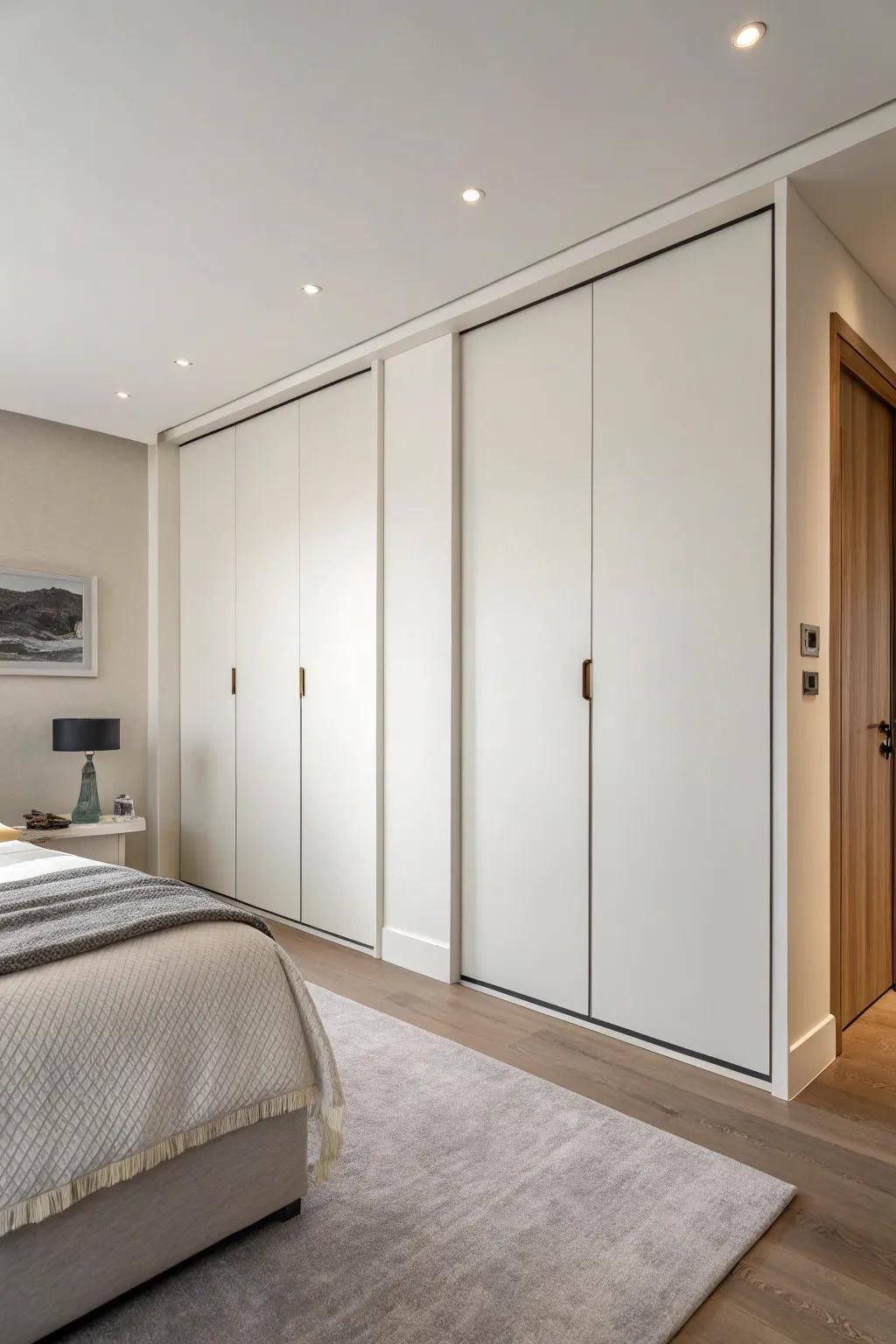 Simple doors deliver a pristine and smooth aesthetic.