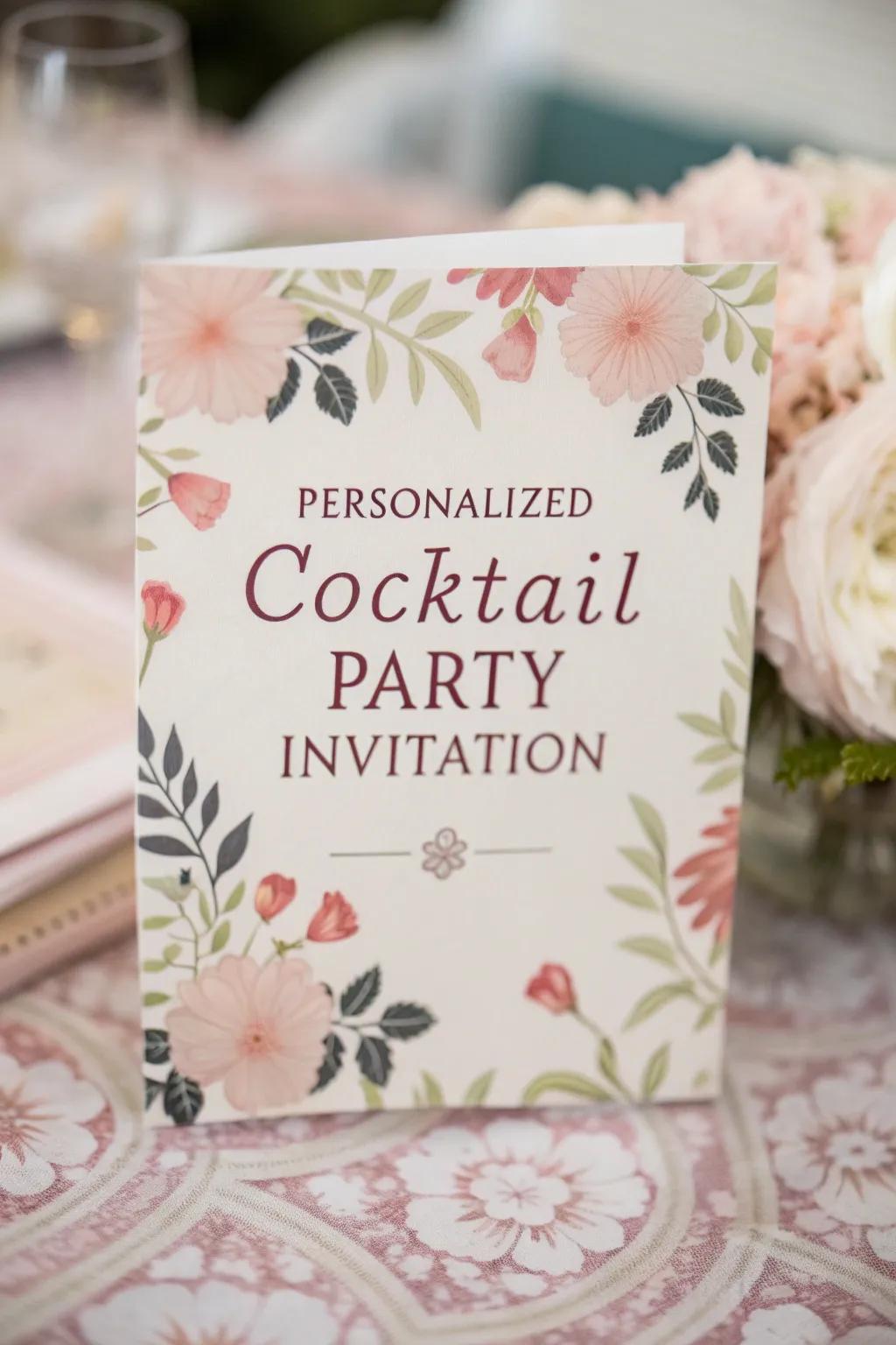 Make your guests feel cherished with personalized invitations.