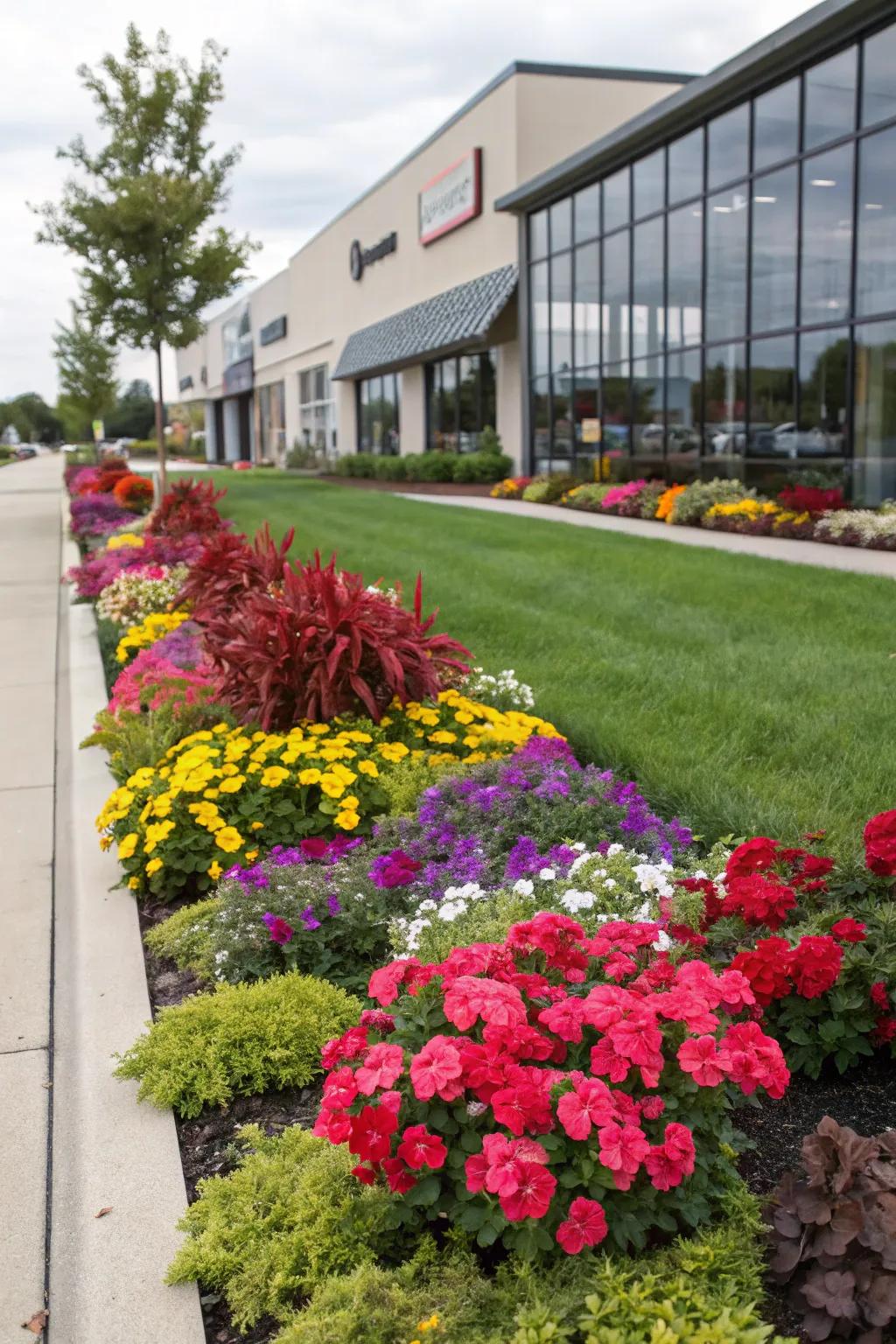 Bloom beds infuse color and vitality into commercial landscapes.