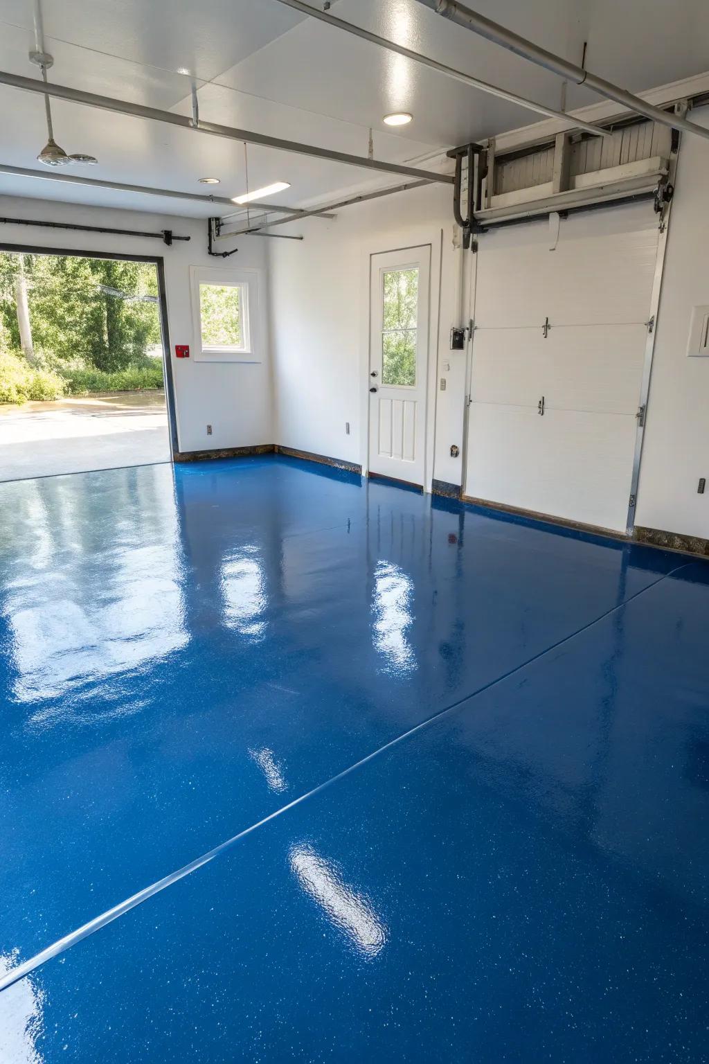 Epoxy surfaces lend a seamless and modern flair to any garage.
