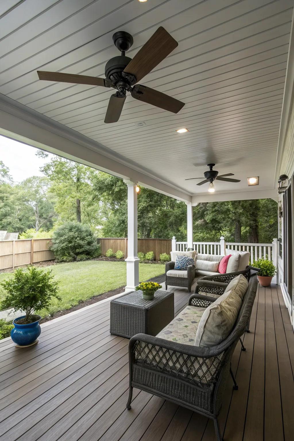 Ventilators provide both refinement and ease throughout warm weather.