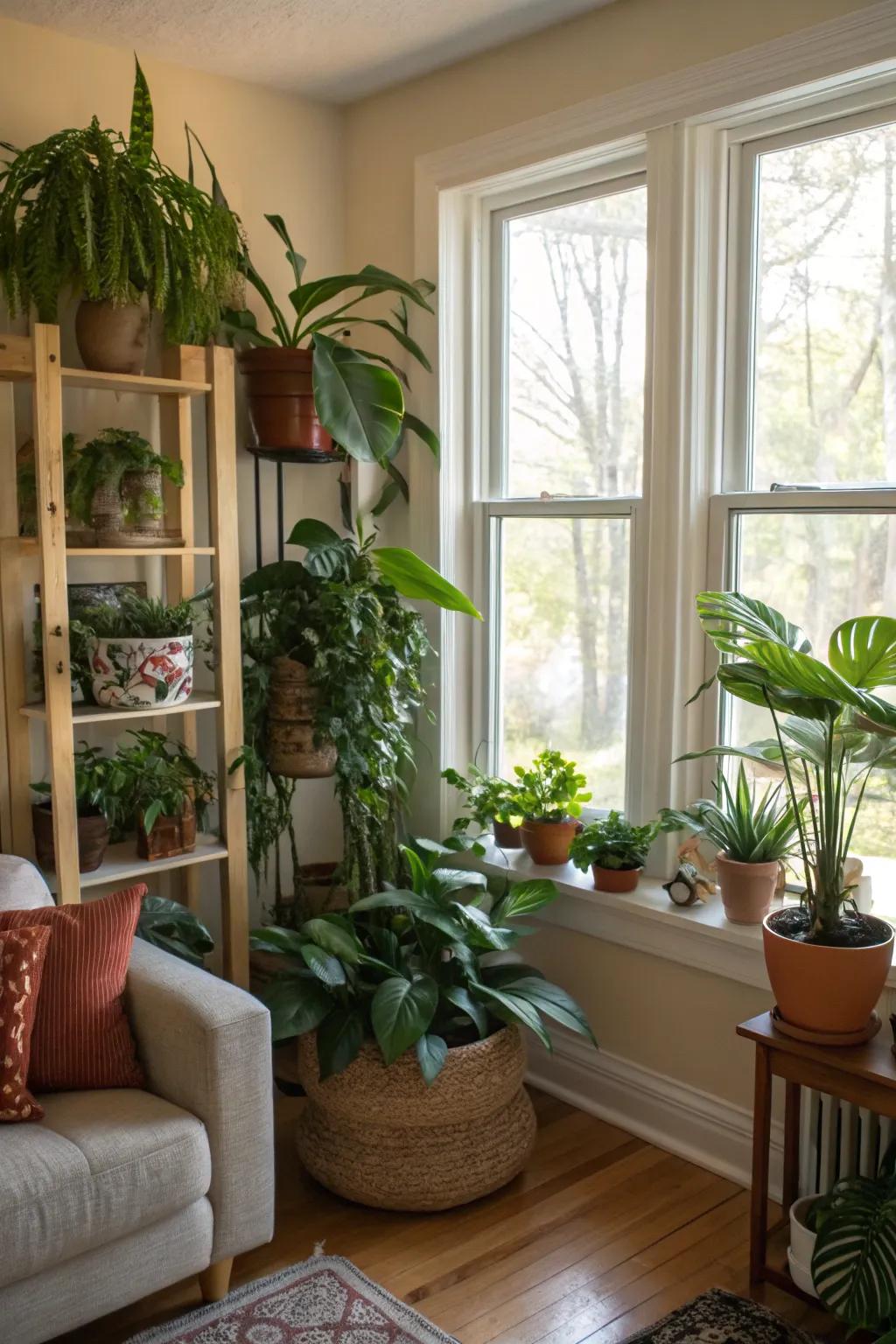 Indoor plants infuse vitality and freshness into your living space.