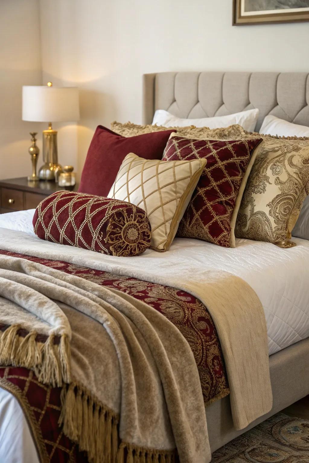 Throws and cushions bring a layer of warmth and aesthetic to your room.