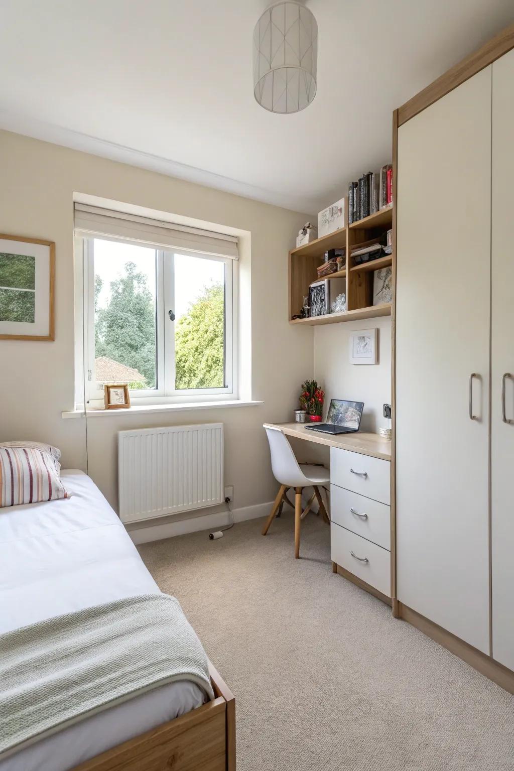 Simple pieces make the most of the square footage.