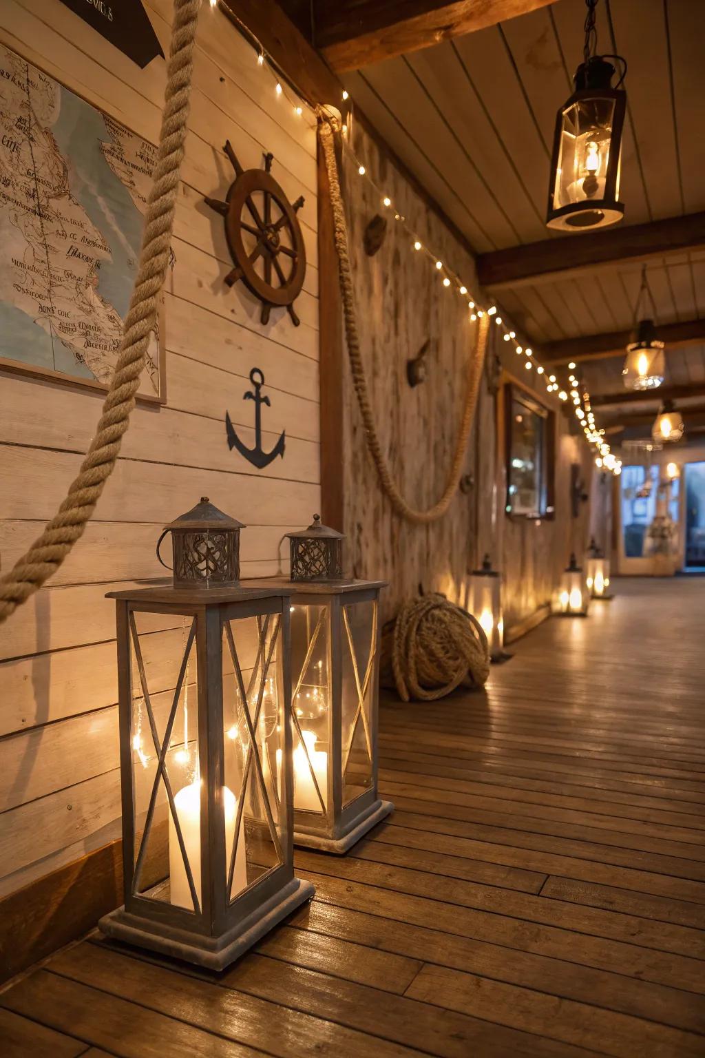 Gentle illumination that embodies the essence of the sea.