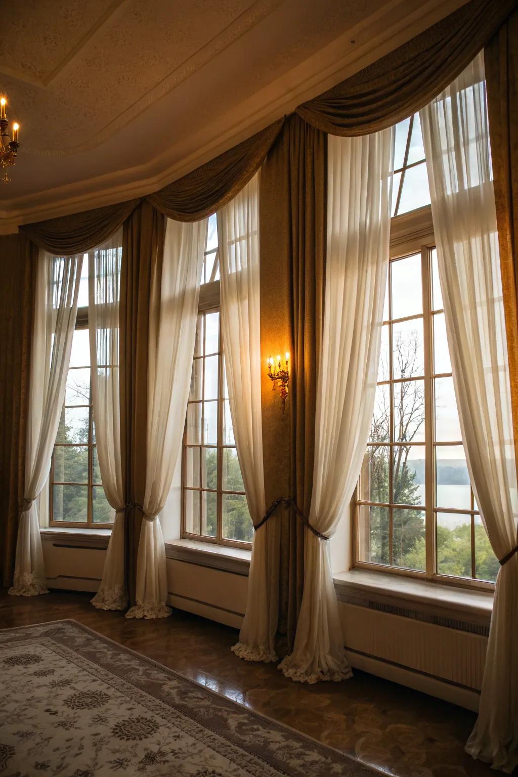 Layering window treatments offers both flexibility and style, perfect for any season.
