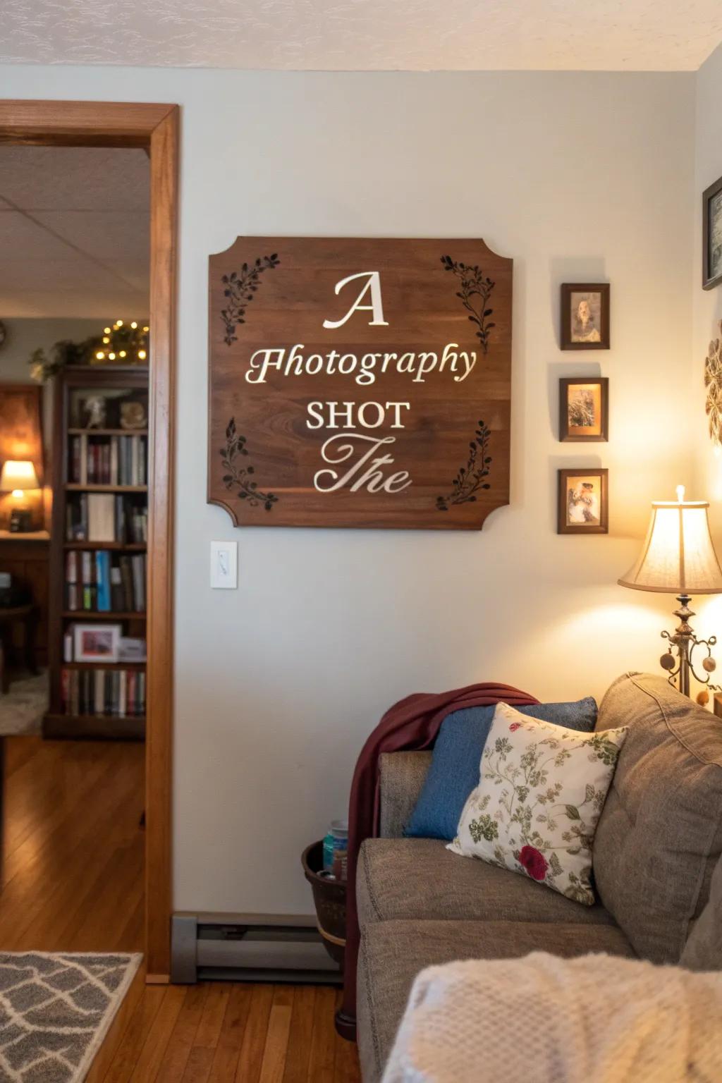Inscribed decorative tablets infuse a personalized essence into home decor.