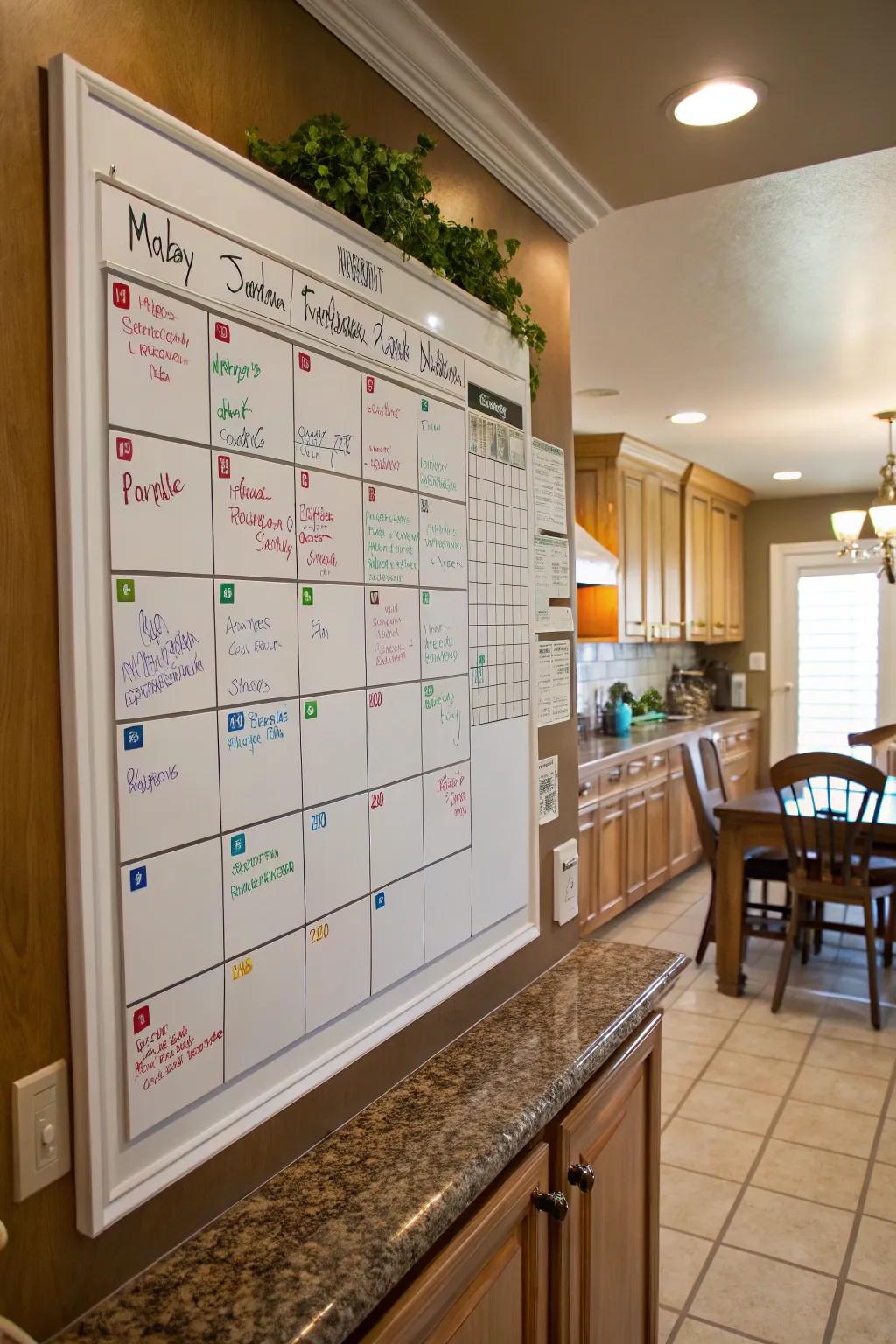 Stay organized with a personalized calendar layout.