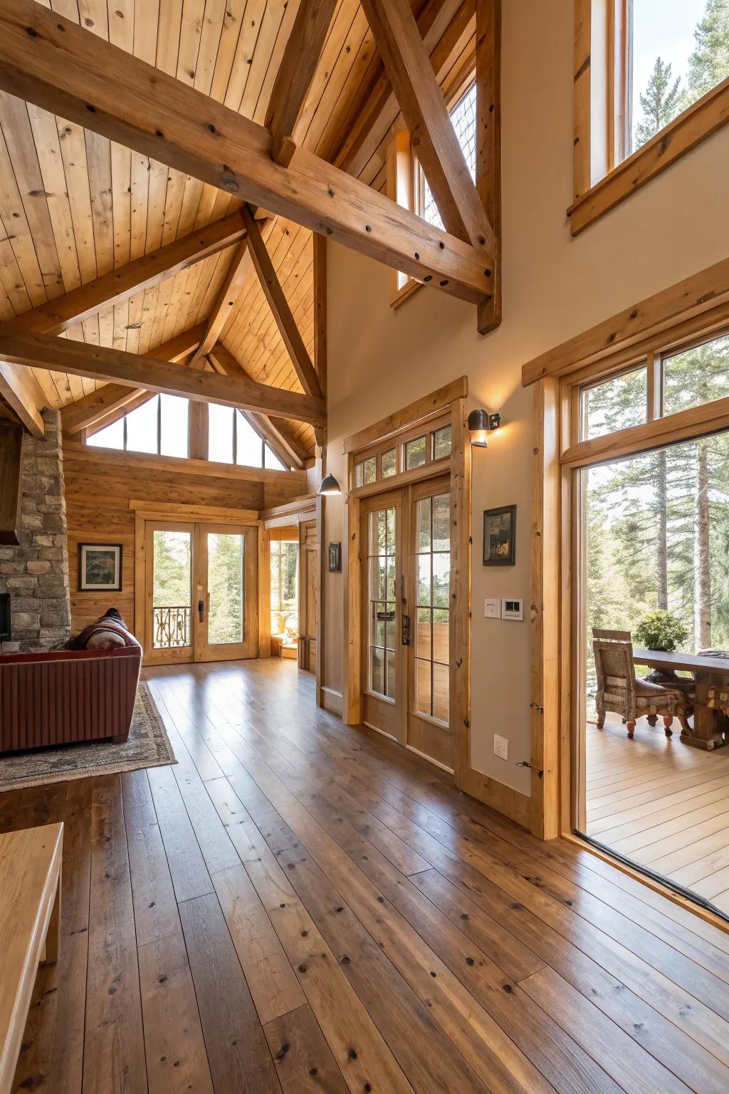 Wood details infuse warmth and texture into your living space.